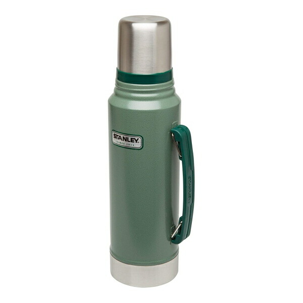 クラシック真空保温ボトル ハンマーストーングリーン 1040ml（1.1qt） Stanley（スタンレー） Stanley Classic Vacuum Insulated Wide Mouth Bottle Hammertone Green 1.1qt【お取り寄せ商品】【合わせて買いたい】