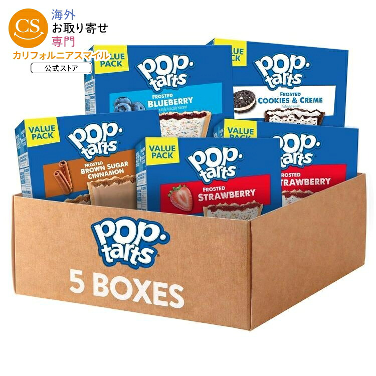 ポップタルト トースター ペストリー バラエティパック 1箱12枚入り×5箱 Pop-Tarts Toaster Pastries, Breakfast Foods, Kids Snacks, Variety Pack (5 Boxes, 60 Pop-Tarts) 【お取り寄せ商品】【合わせて買いたい】