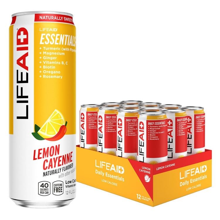 ライフエイド バイタリティ ブレンド デイリービタミン レモンスパイス 約340g 12缶セット LIFEAID Vitality Blend, Daily Vitamins 12 Fl Oz (Pack of 12)【お取り寄せ商品】【合わせて買いたい】