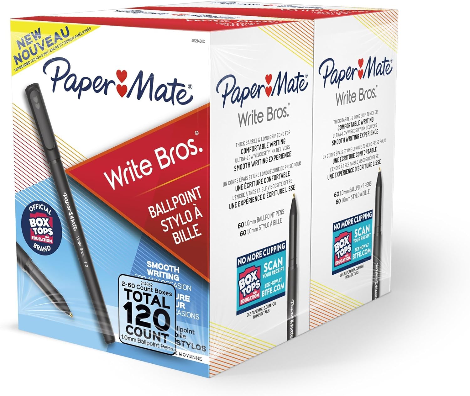 ペーパーメイト ボールペン ブラック 1mm 120本入り Paper Mate Ballpoint Pens, Write Bros. Black Ink Pens, Medium Point (1.0mm), 120 Count【お取り寄せ商品】【合わせて買いたい】