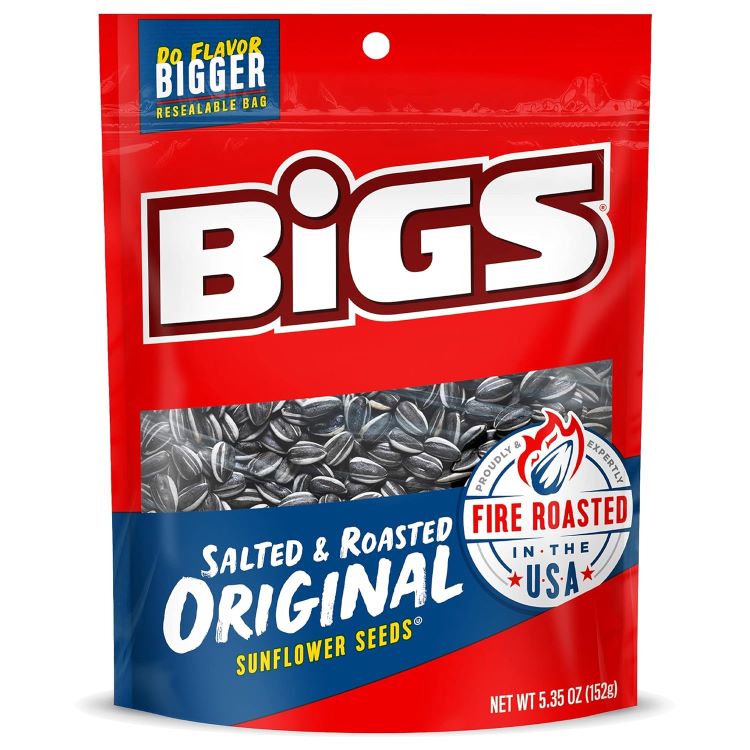 BIGS 塩味＆ロースト オリジナルひまわりの種 ケトフレンドリースナック 約151g 袋（12個入り）BIGS Salted & Roasted Original Sunflower Seeds Keto Friendly Snack 5.35-oz. (Pack of 12) 【お取り寄せ商品】【合わせて買いたい】