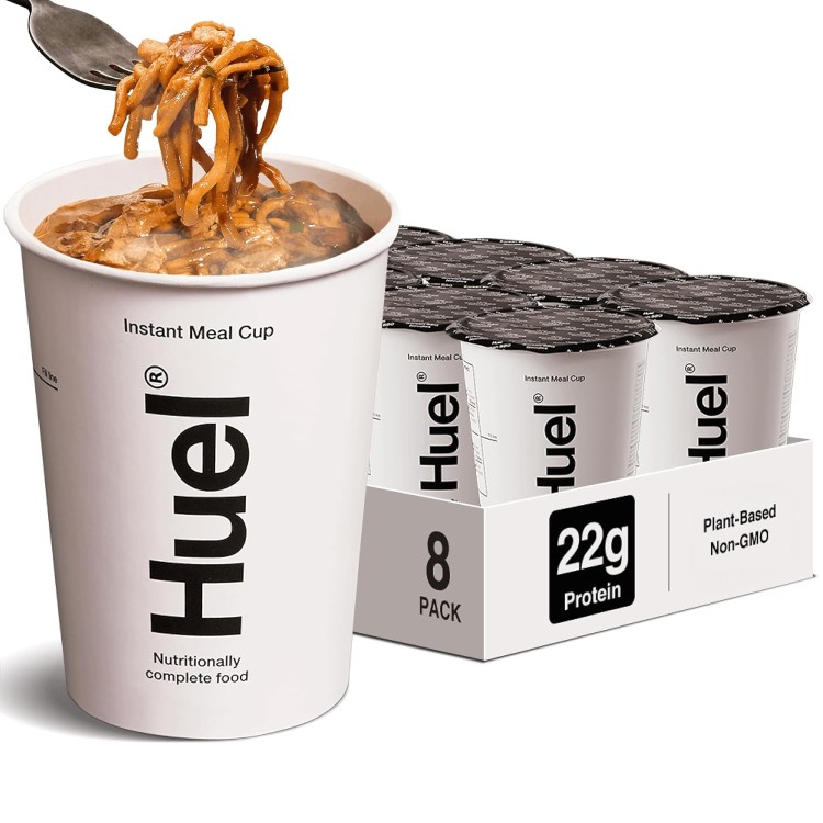 ヒュエル インスタントミール ホット＆セイボリーカップ コリアンBBQ ヌードル 107g 8カップ Huel Instant Meal Hot & Savory Cups Korean BBQ 8 Cups 【お取り寄せ商品】｜カリフォルニアスマイル