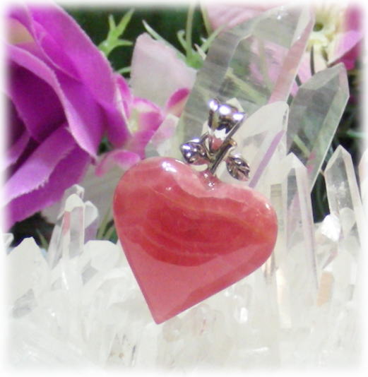 女性美の維持 恋愛のサポートのパワーストーン 3 Mirror 天然石 ロードクロサイト インカローズ ハート型 パワーストーン 天然石 クーポン対象 Crescent 3 Svペンダントトップ パワーストーン 39ショップ