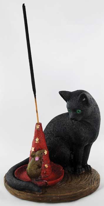 インセンスホルダー マジカルキャット＆マウス　　※ 魔術用品 儀式用品 おまじないグッズ 占いなど 【クーポン対象】【39ショップ】