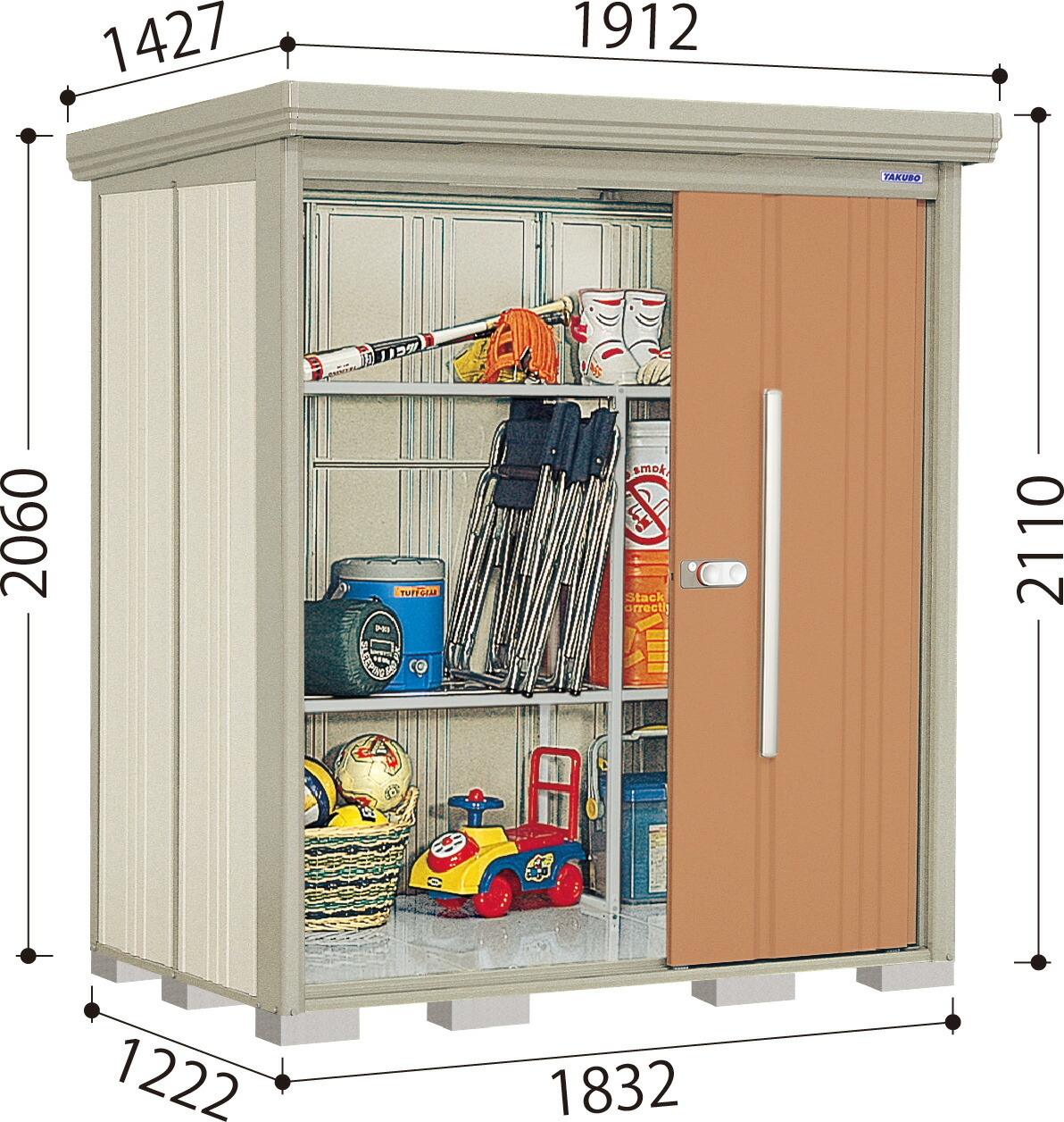 楽天市場】タクボ物置 Mr.ストックマン・ダンディ ND-S1812（多雪型