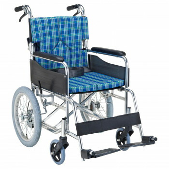 スタンダードモジュール 車いす 介助式・背折れ イエローブルー SMK30-4043AK「他の商品と同梱不可 北海道、沖縄、離島別途送料」