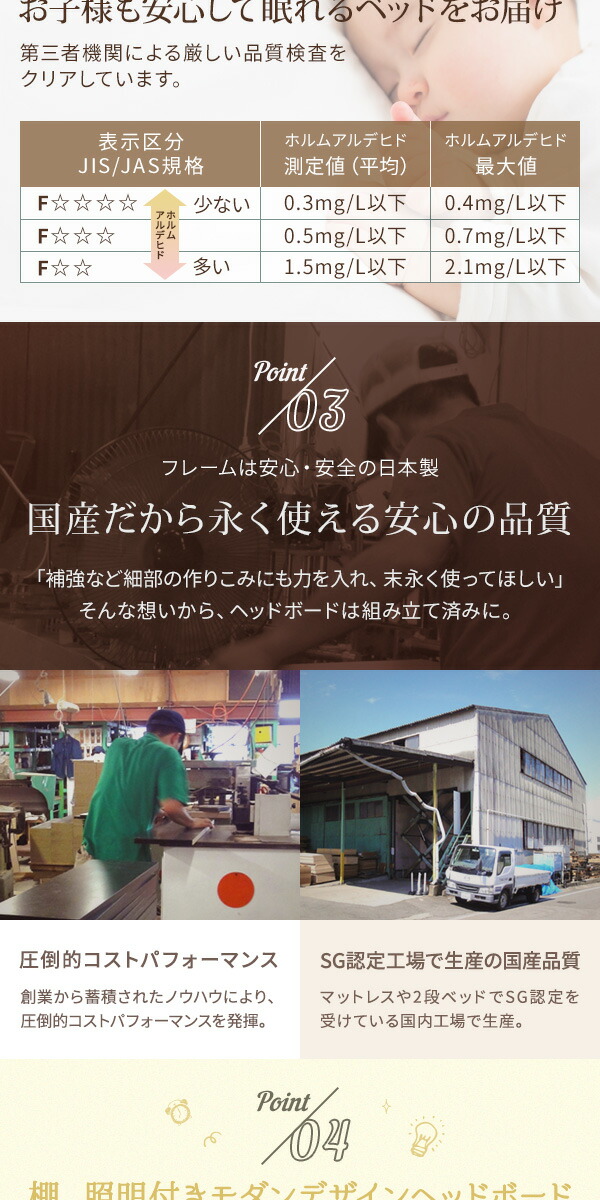 ◇日本製連結ベッド照明付きフロアベッドワイドキングサイズ280cm(D+D)(ポケットコイルマットレス付き)『NOIE』ノイエホワイト白【】※他の商品と同梱