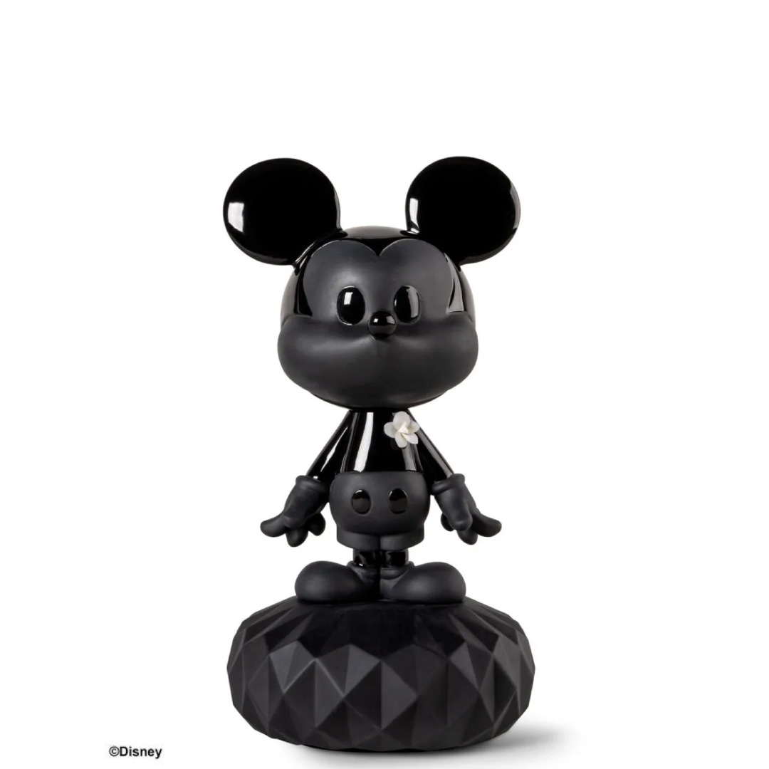 【定め事売りわたす店】LLADRO mickeymouse ミッキーマウス パディ オブジェ 瀬戸もの ウォルトディズニー デザイナーズ 堅苦しさ MICKEY MOUSE-All Black