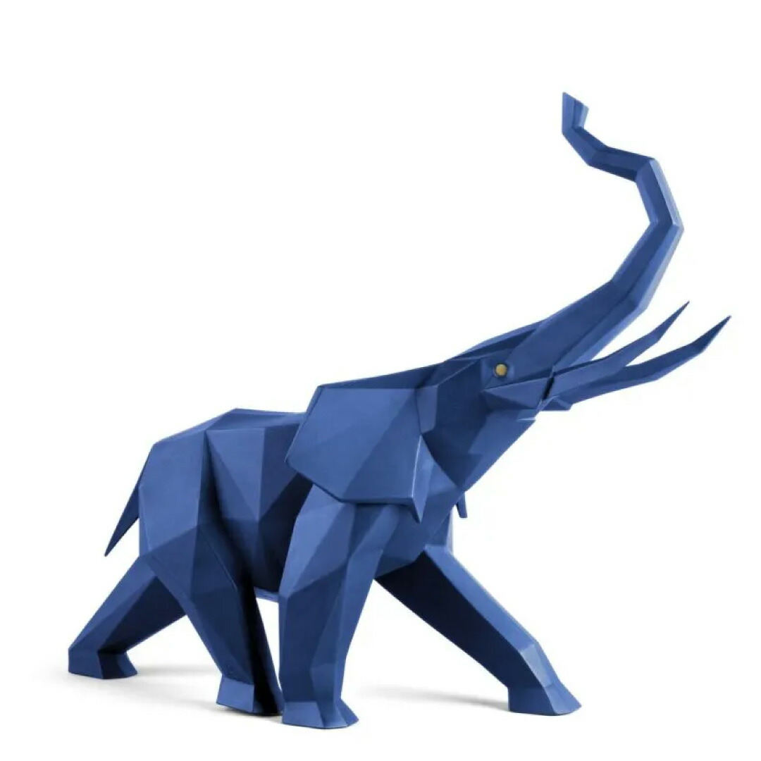 【定まり売りわたす店】LLADRO Origami-Elephant 象 象さん 飾りつけ 折り形 瀬戸もの 今日このごろ芸術 芸術図形 デザイナーズ