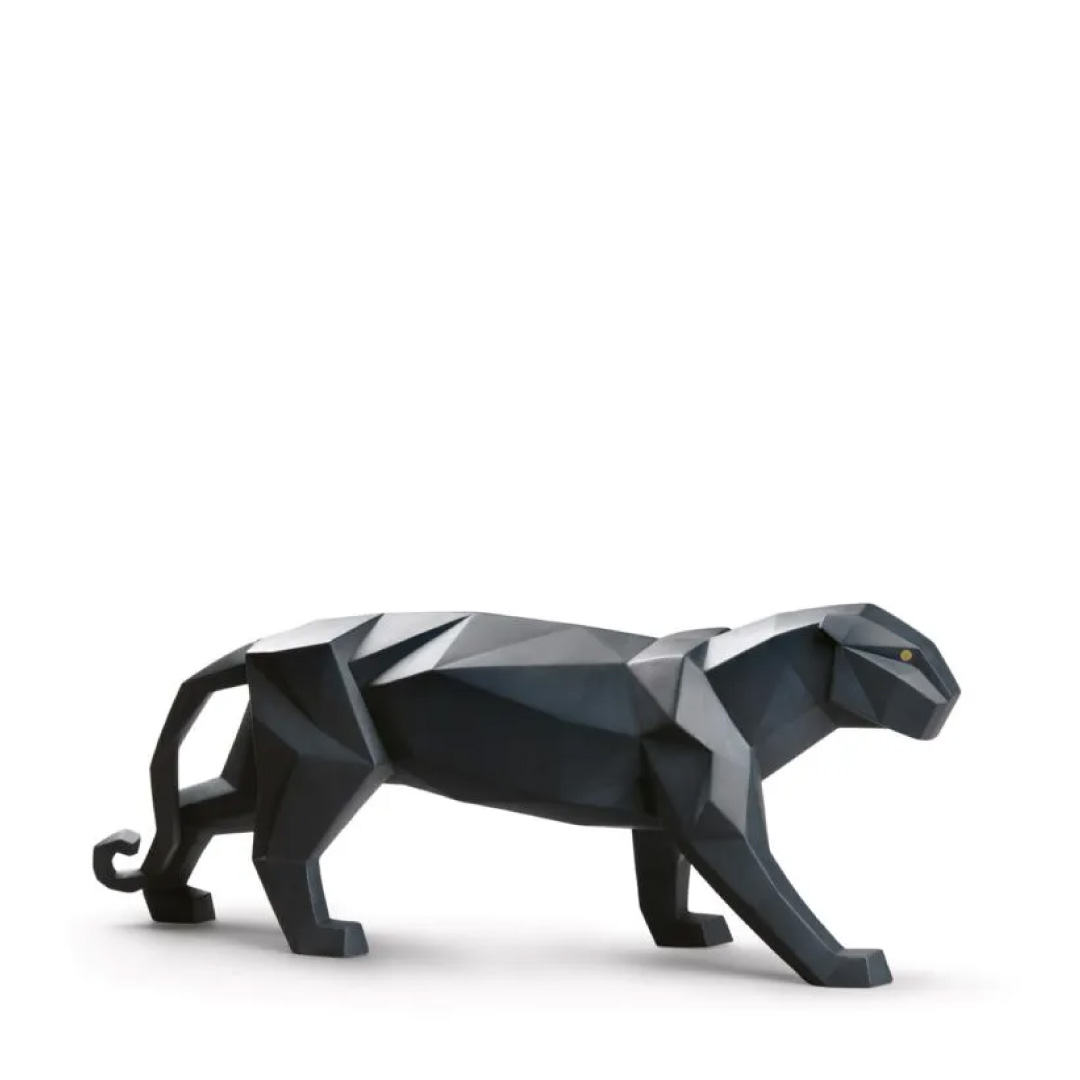 【定め事売りわたす店】LLADRO Origami-Panther 豹 ヒョウ 飾りつけ 折り形 瀬戸もの 今日このごろ工芸 工芸図形 デザイナーズ
