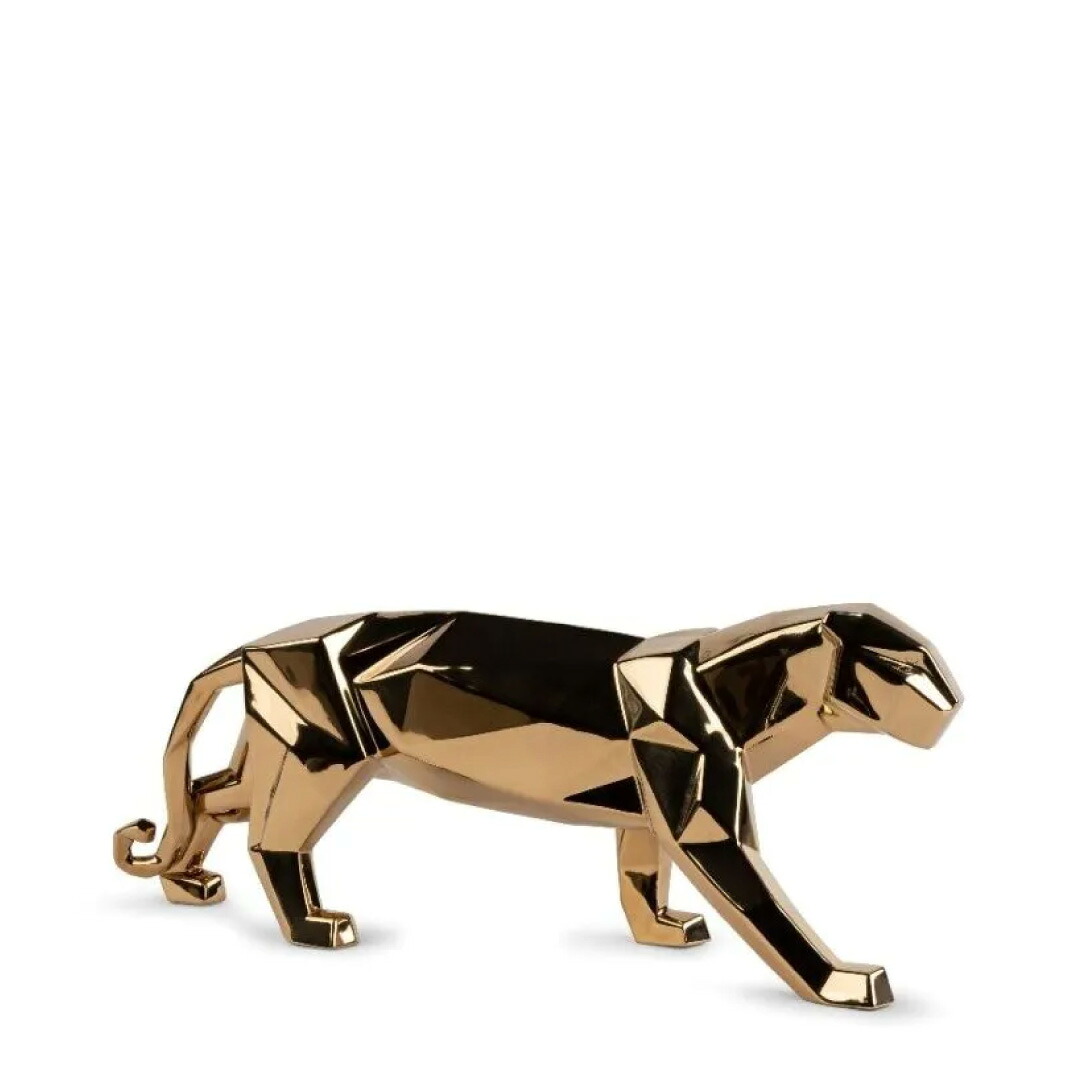 【正規販売店】LLADRO Origami-Panther 豹 ヒョウ 置物 折り紙 磁器 現代アート アートフィギュア デザイナーズ|CO2 Galerie