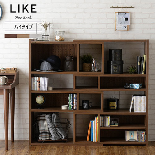 収納 オープンラック 収納家具 木製 ワームス Co Chi ブラウン コチ オープンラック スリム Warmth 北欧 キッチン 伸縮したりl字型に角度を変えて設置可能 ディスプレイラック シェルフ おしゃれ 棚 リビング 幅90cm ラック 背面まで美しく お部屋の間仕切りにも