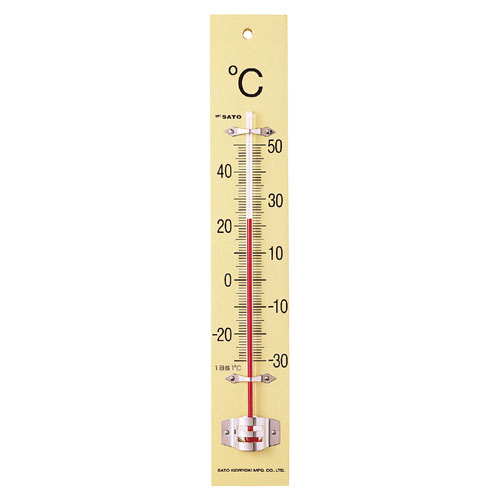 楽天市場】アルコール棒状温度計 -20〜105℃ 30cm 佐藤計量器/SATO : は