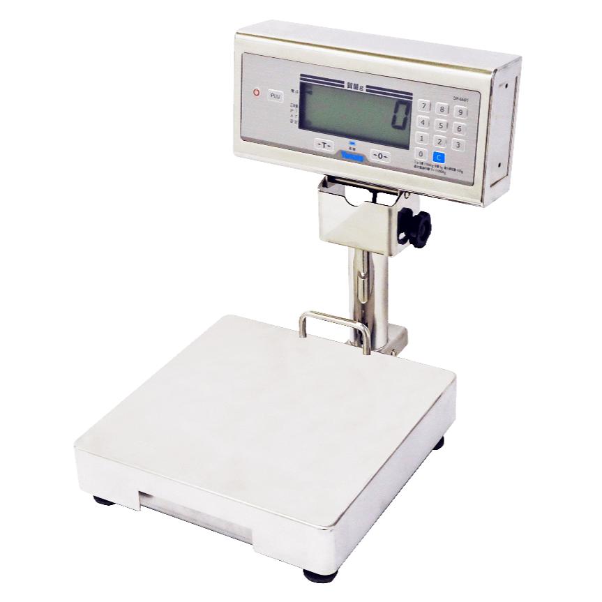 大和製衡/防水型卓上デジタル台はかり 検定外品 DP-6601N-6 ひょう量6kg ステンレス製 IP65｜はかりん坊将軍