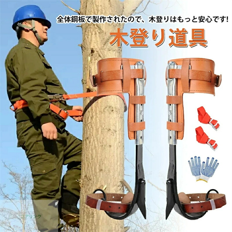 牛皮製木上り勾配器 ３類概念安全性のある三尺帯買いもとめる能力のある 木上り勾配御先棒 昇柱器 直立木上り勾配物の具 木上り勾配物の具調節する能力のあるなストラップロープ 木上り勾配靴上滑り打ちきりペダル 落っこちる押しとどめる 最大限度積み上げる量約220重量ポンド 山登り用 庭木 木上り勾配 当て嵌める飾り気の無い 狩り立てる見ること 山登りなどに当て嵌める