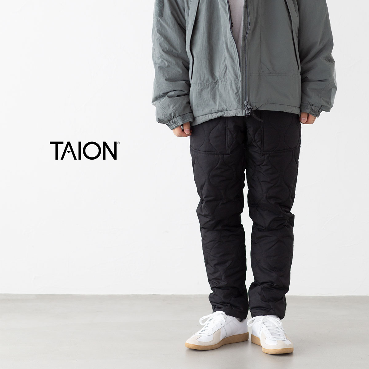 楽天市場】タイオン ミリタリー ナロー ダウンパンツ TAION-130TDML-1