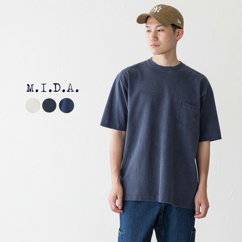 楽天市場】M.I.D.A. ポケット 長袖 Tシャツ M233500 mida メンズ