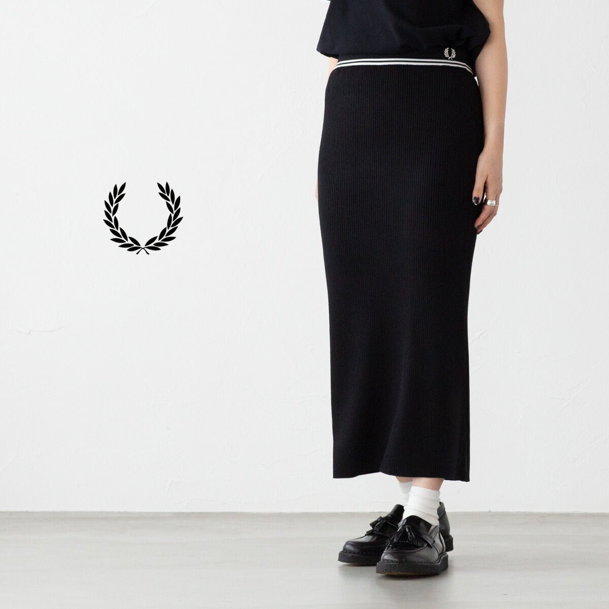 未使用　フレッドペリー プリーツスカート 黒 フレッドペリー FRED PERRY プリーツ スカート ブラック - メルカリ
