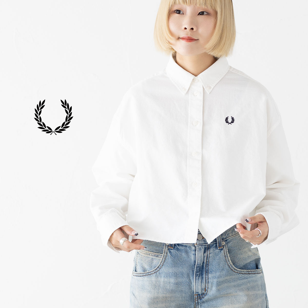 フレッドペリー ボタンダウン シャツ G2178 オックスフォード FRED PERRY レディース ブラウス｜ココチヤ 15,400円