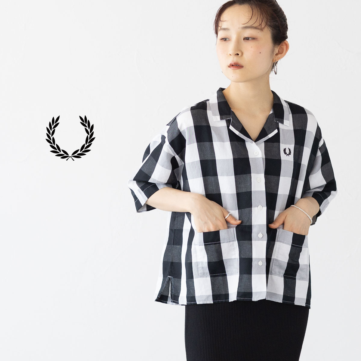 FRED PERRYフレッドペリーの半袖ボタンダウンシャツ　Sサイズ　送料無料 楽天市場】フレッドペリー ボタンダウン シャツ FRED PERRY