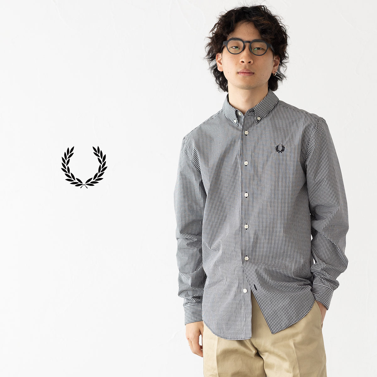 楽天市場】フレッドペリー シャツ メンズ ギンガムチェック ボタン