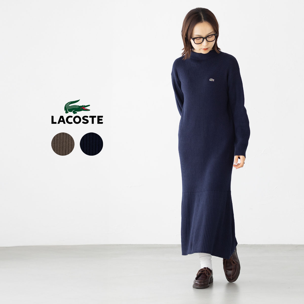 LACOSTE ラコステ　ワンピース セール】 撥水 ウエストドロスト ミリタリーフラップポケット