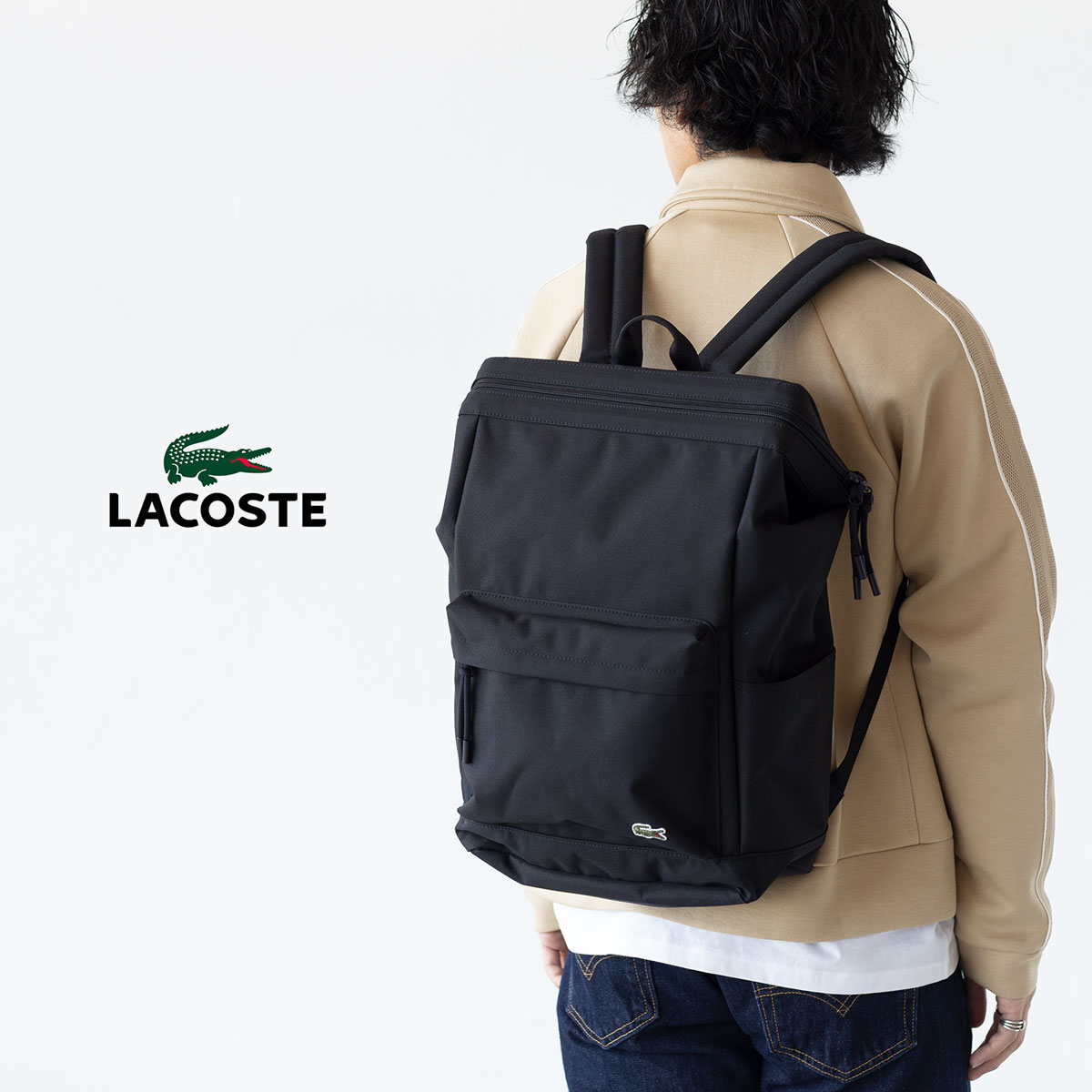 楽天市場】LACOSTE ラコステ フェイクレザー デイパック NH2583H