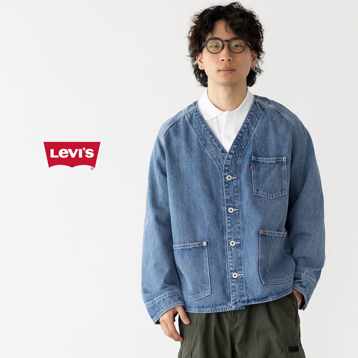 楽天市場】リーバイス LEVI'S デニム カーディガン ユニオン