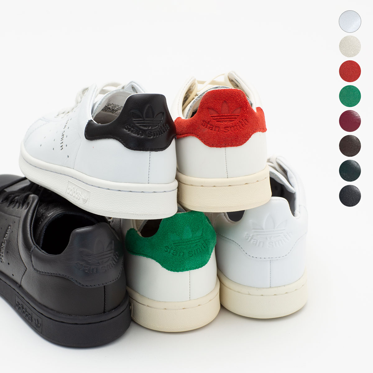アディダススタンスミス本革リアルレザーadidasSTANSMITHLUXLSH80メンズモデルレディースサイズまで展開