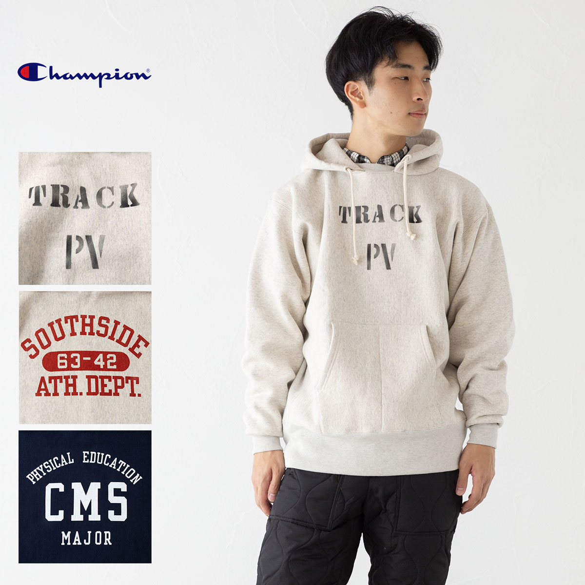 チャンピオン　後付けパーカーTRACK PV チャンピオン 後付けパーカーTRACK PV - メルカリ