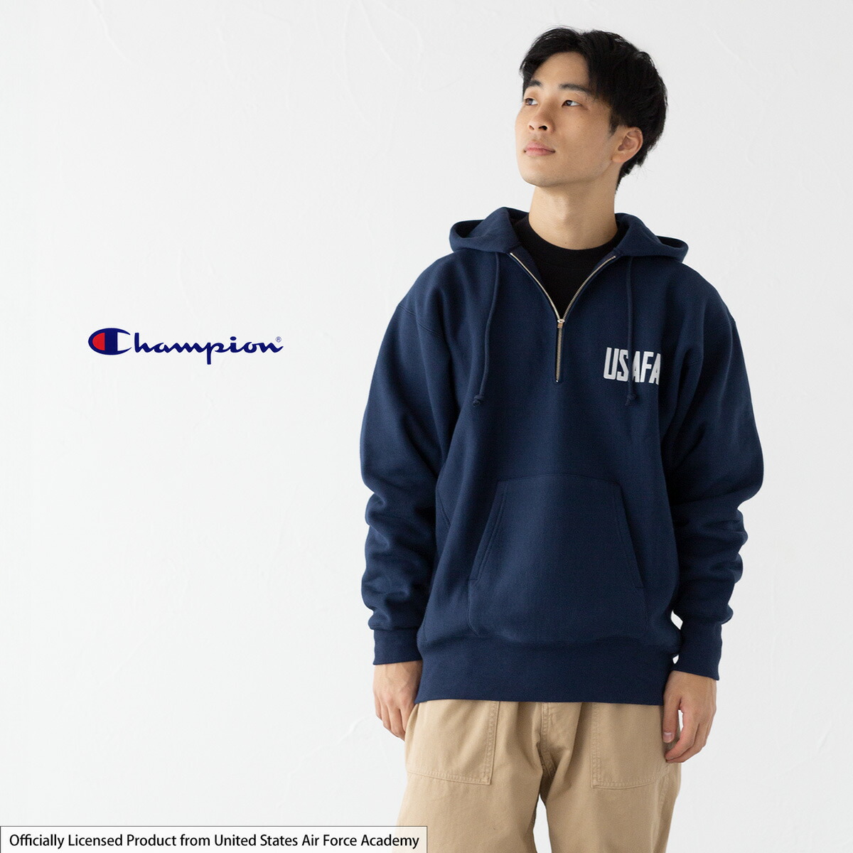楽天市場】Champion 25FW USAFAプリントリバースウィーブ(青単タグ