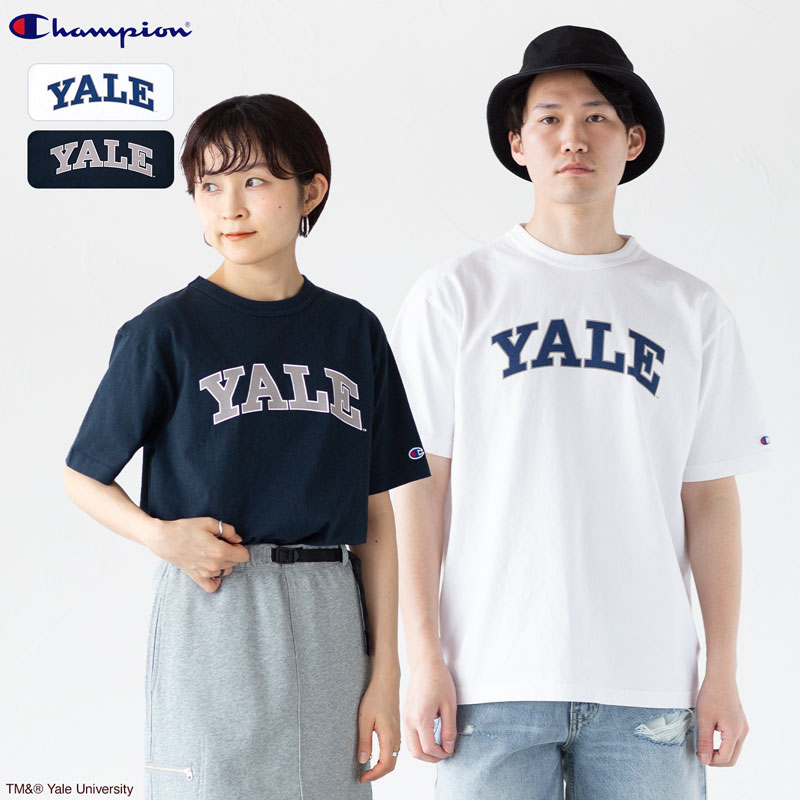 チャンピオン T1011 イェール大学公認 Tシャツ Champion C5-Z302 メンズ カレッジプリント アメリカ製 半袖 [ネコポス配送]