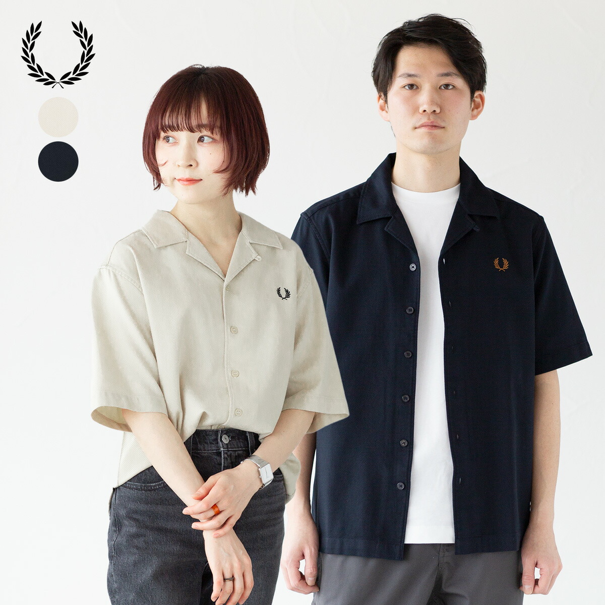 専用　フレッドペリー FRED PERRY バンドカラー オックスフォードシャツ フレッドペリー FRED PERRY グランダッド カラー バンドカラー