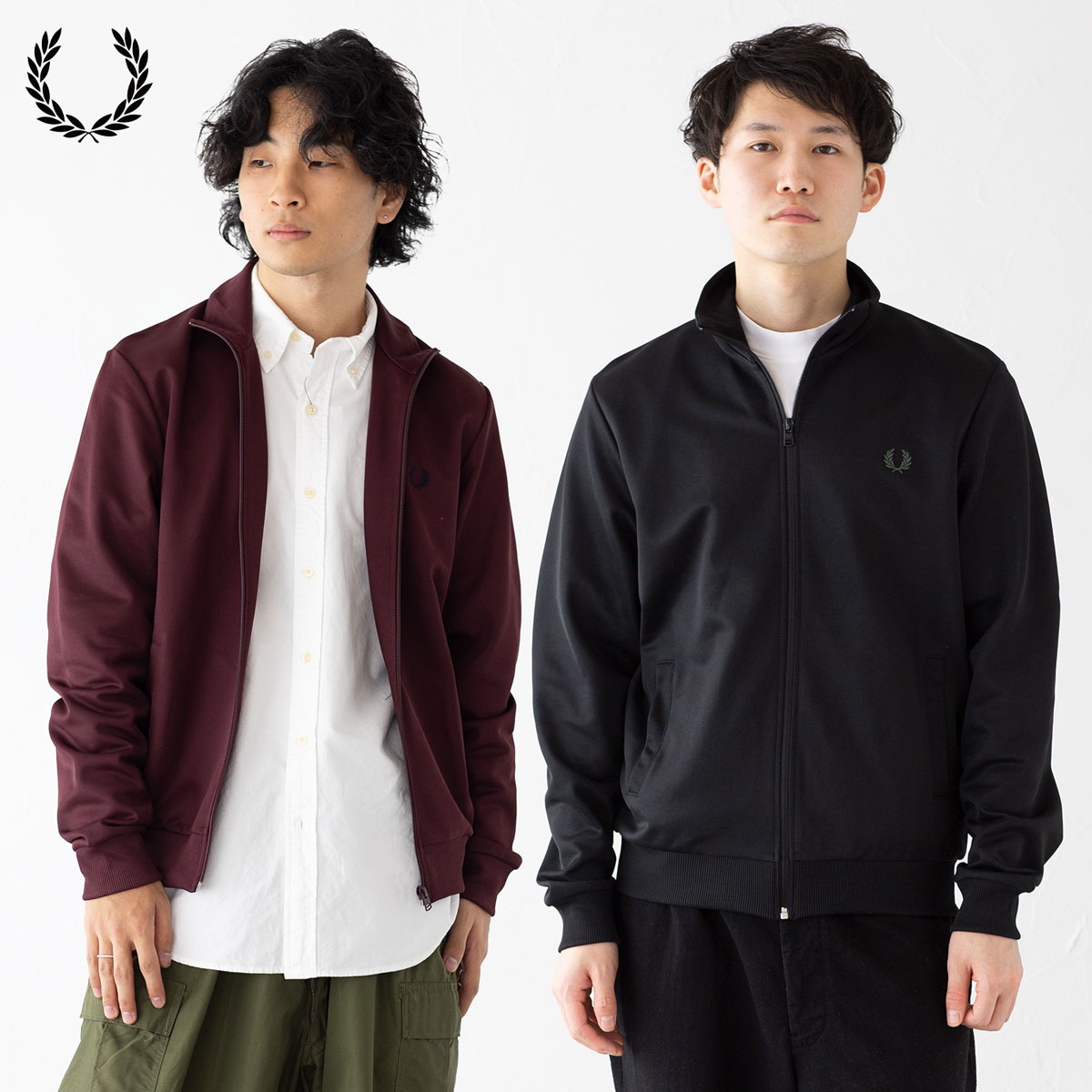 【美品】FREDPERRY テープドトラックジャケット　オリーブ XL ジャージ 美品】FREDPERRY テープドトラックジャケット オリーブ XL