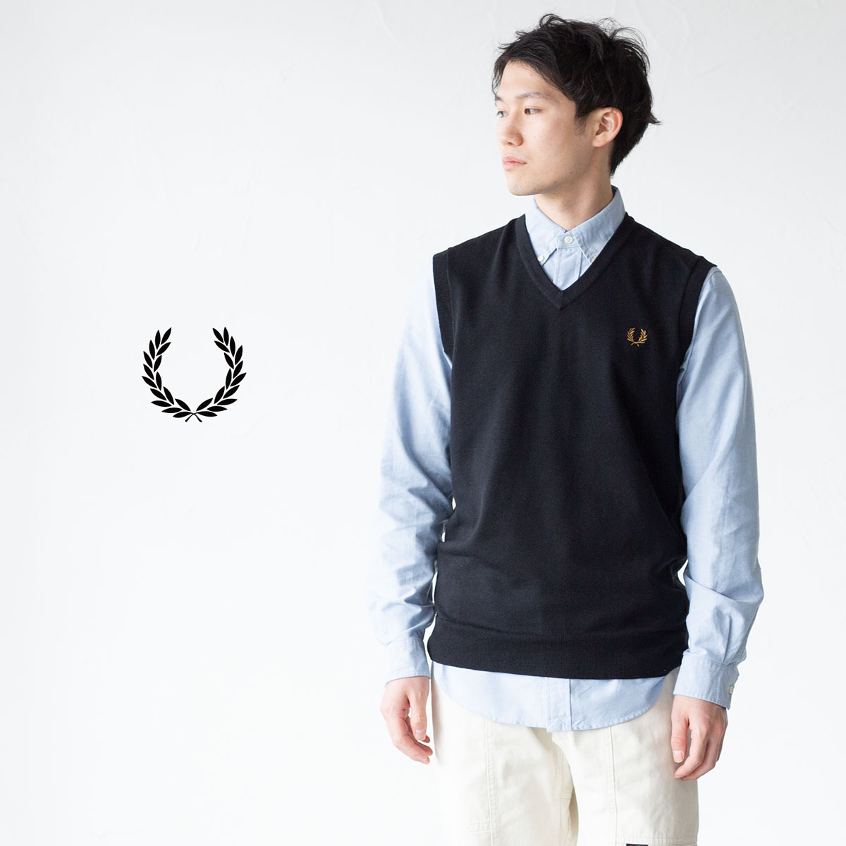 フレッドペリー ニットベスト FREDPERRY × RayBEAMS+inforsante.fr