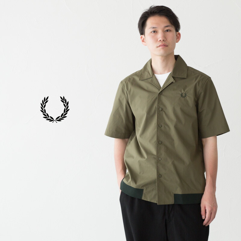 フレッドペリー　カラーシャツ フレッドペリー リビアカラー シャツ F4549 半袖シャツ