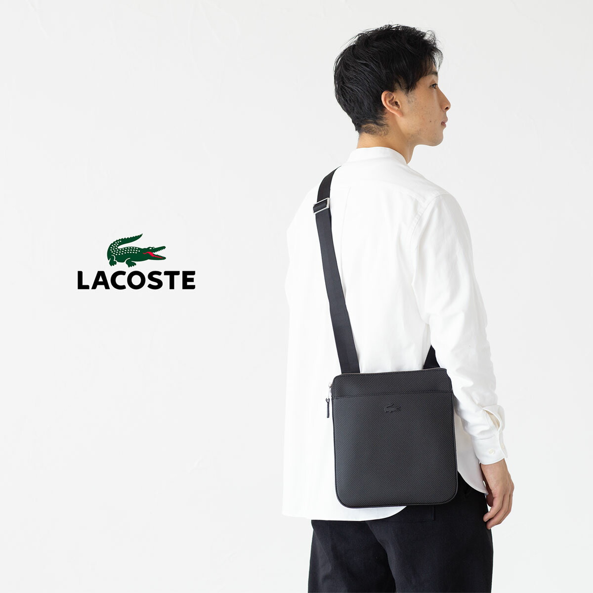 楽天市場】ラコステ モノグラム ショルダーバッグ LACOSTE