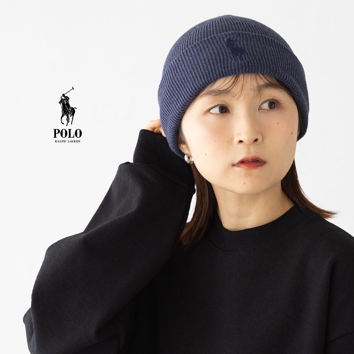 楽天市場】ポロ ラルフローレン ケーブル編み ニット帽 POLO