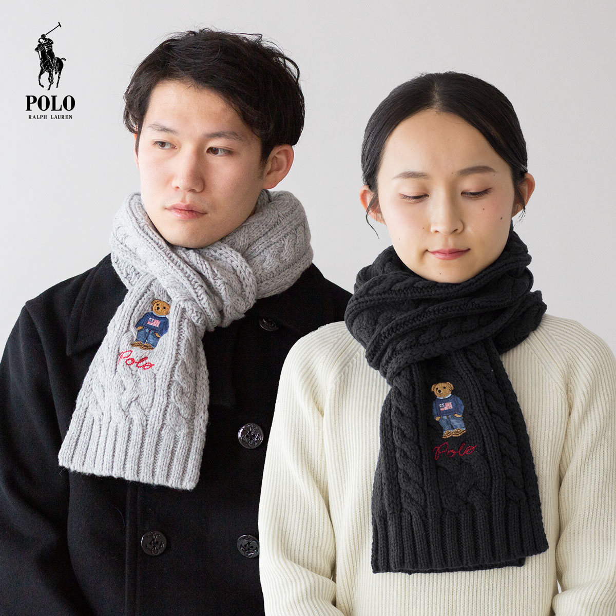 【新品】正規品 Polo Ralph Laurenマフラー ポロベア POLO RALPH LAUREN 【並行輸入品】☆PC1036☆ POLO(ラルフ