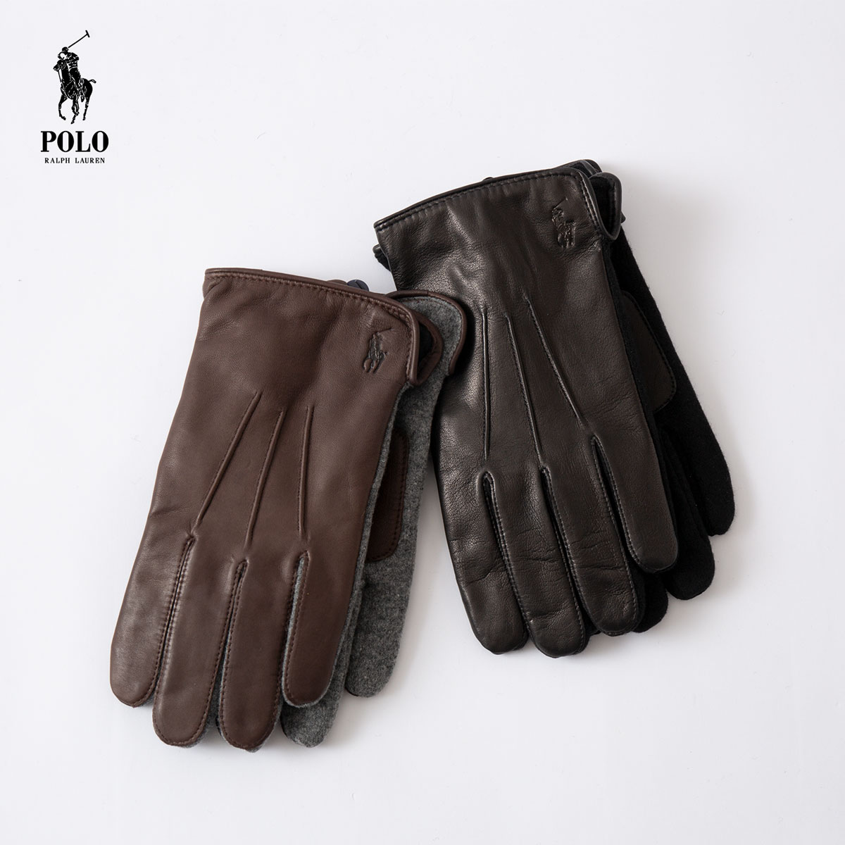 楽天市場】ポロ ラルフローレン キルティング レザー 手袋 POLO