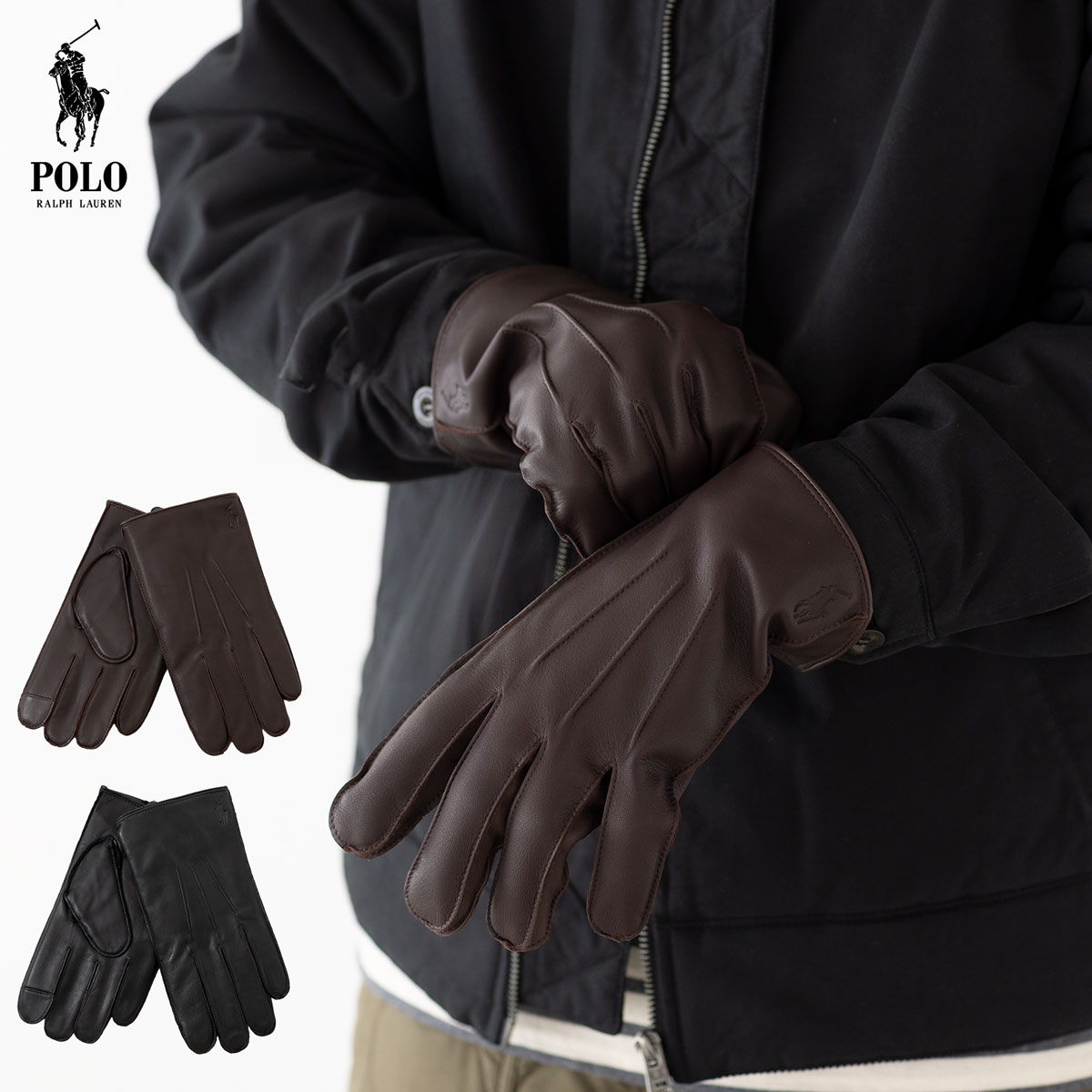 楽天市場】ポロ ラルフローレン キルティング レザー 手袋 POLO