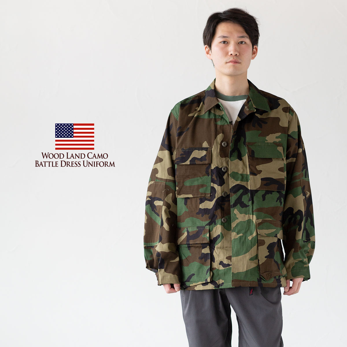 楽天市場】「DEADSTOCK」 U.S.ARMY WOODLAND CAMO BDU JACKET