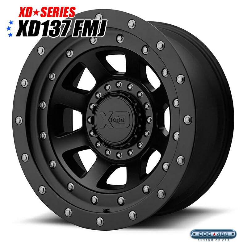 楽天市場】【20インチ 12J】KMC XD137 FMJ サテンブラック 1本
