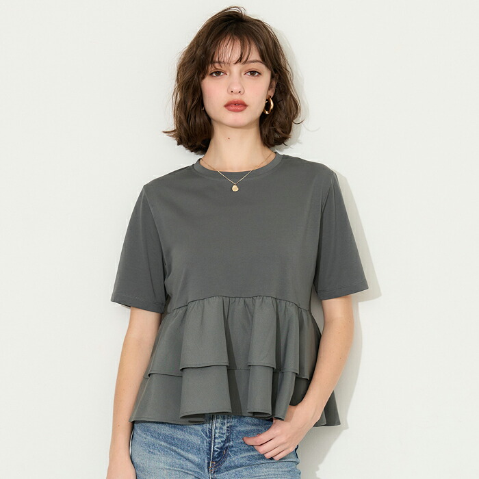 SALE／50%OFF】Mila Owen ウール混スタンドカラーリバーケープコート
