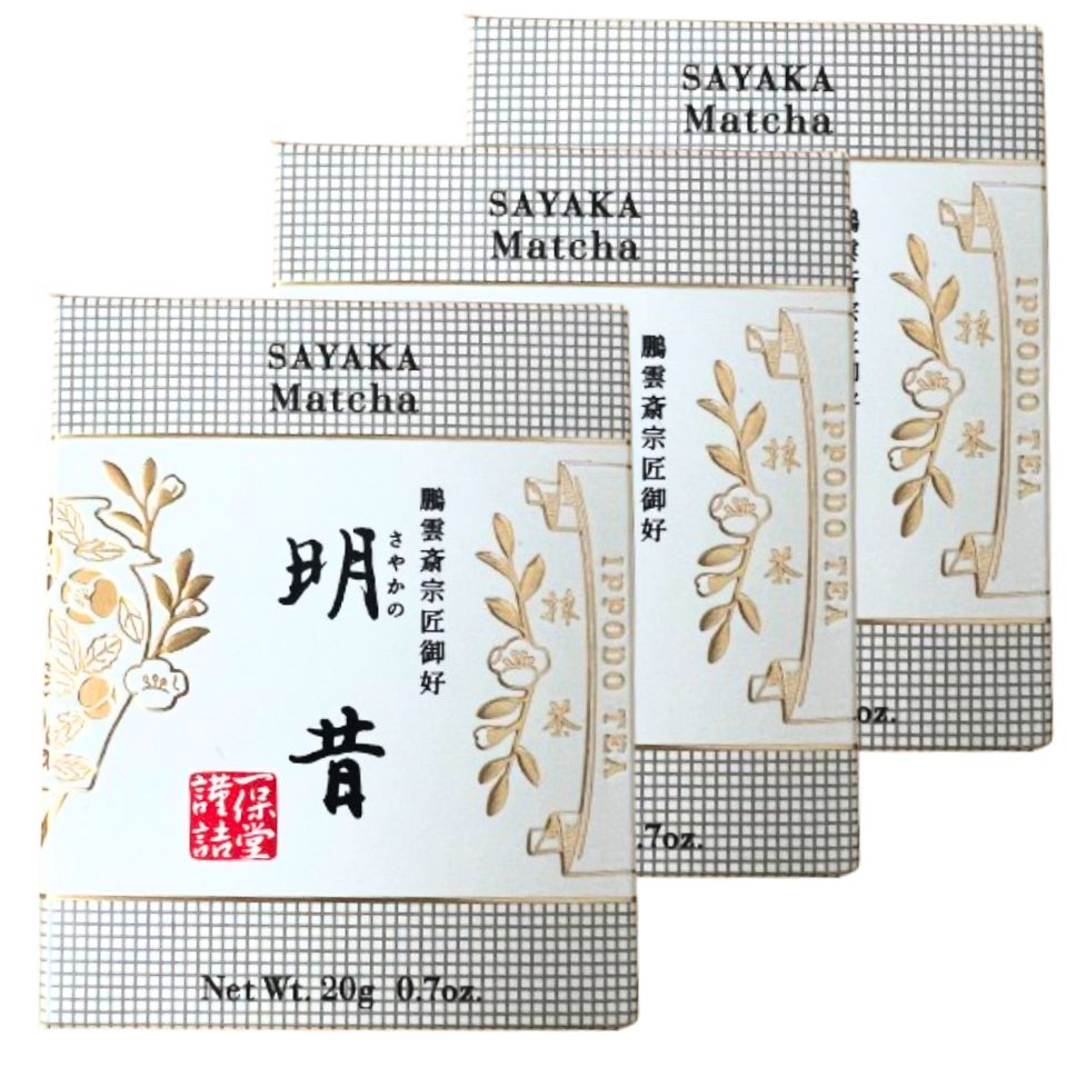 【一保堂茶舗】 宇治抹茶 「明の昔sayaka Matcha 40g 缶」 一保堂 抹茶 明の昔sayaka Matcha 40g 缶 ×2缶