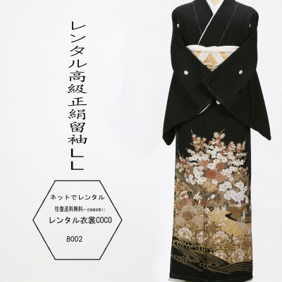 【賃借】正絹黒留袖 貸御召しもの 白花 雅びやか 大きめ大きさ 15号 留袖 御召しもの 御召しもの 貸御召しもの 正絹 染めつける花柄賃借 L寸LL寸 2L賃借留袖 留袖 御召しもの賃借 華燭の典 黒留袖 貸御召しもの 母ちゃん 血縁グループ とめそで トメソデおまかせ 草履御徒面子付fy16REN07★往復貨物輸送無料★fy16REN07