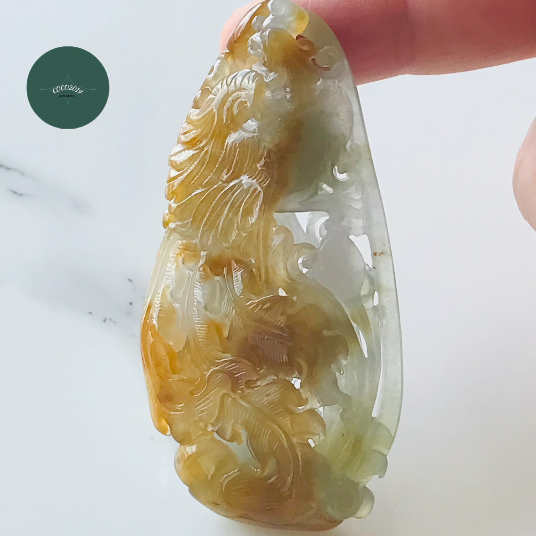 ビルマ産 翡翆 翡翆 jade    高品質 シャンデリヤとっ始め 首飾り 刻みつける 紐付き  ビンテージ 一点もの 滅多にない 天然石  翡翆 ひすい 力強さ石ころ hisui 本翡翆 翡翆専門職店 付属品 カービング
