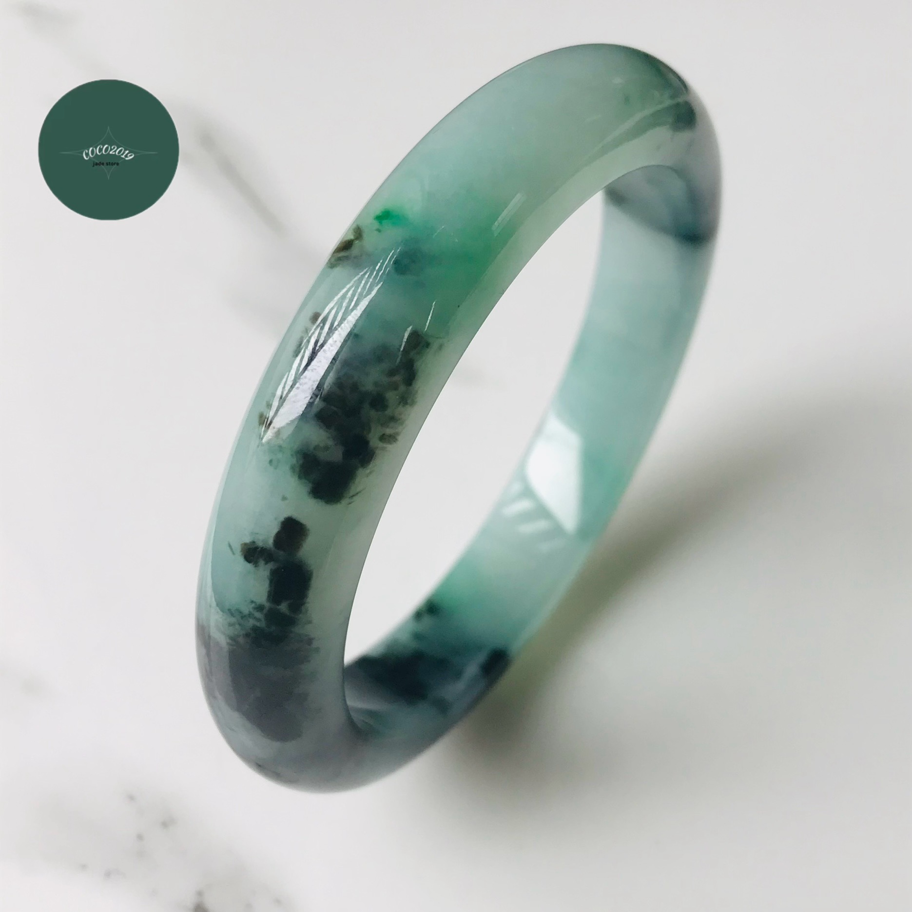 楽天市場】グアテマラ産 翡翠 ヒスイ jade バングル グリーン