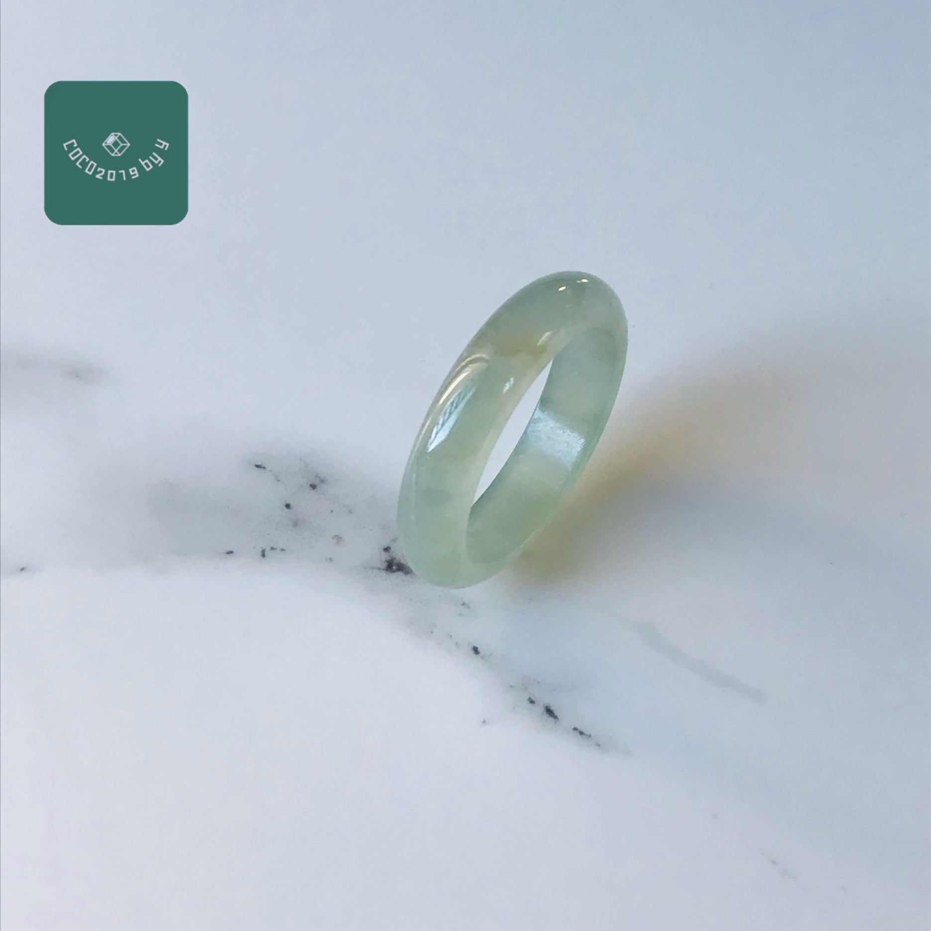 ビルマ産 翡翆 翡翆 jade  くりぬき 輪っか 天然石 一点物 20号 翡翆 ひすい 力強さ石ころ hisui 本翡翆   成年者可愛らしい 指環 戒圈