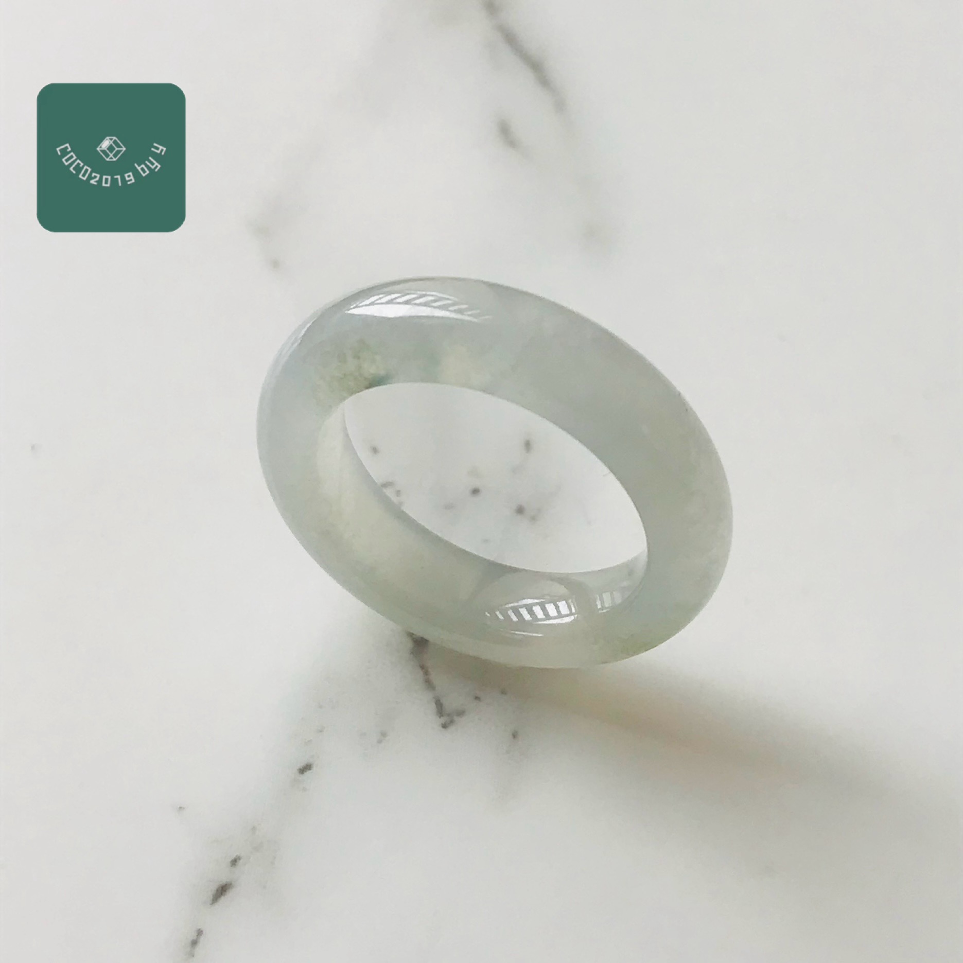 ビルマ産 翡翆 翡翆 jade  くりぬき 輪っか 天然石 一点物 9号  翡翆 ひすい 力強さ石ころ hisui 本翡翆   成年者可愛らしい 指環 戒圈